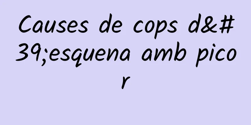 Causes de cops d'esquena amb picor