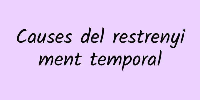 Causes del restrenyiment temporal