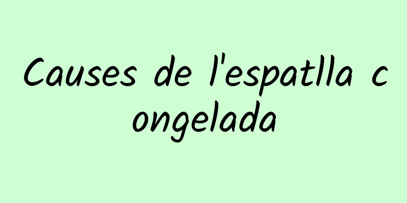 Causes de l'espatlla congelada