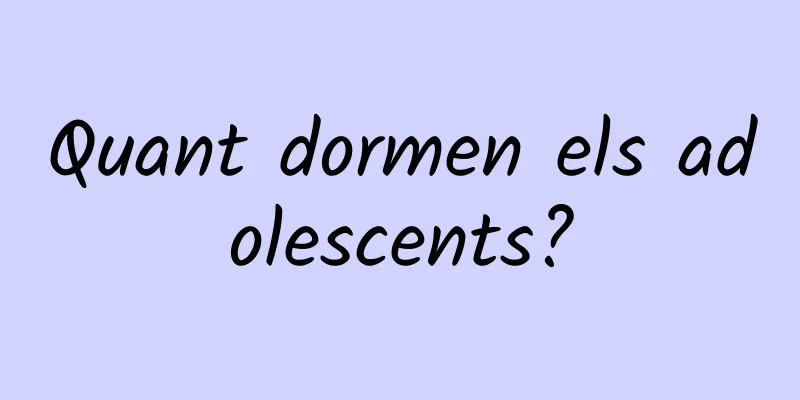 Quant dormen els adolescents?