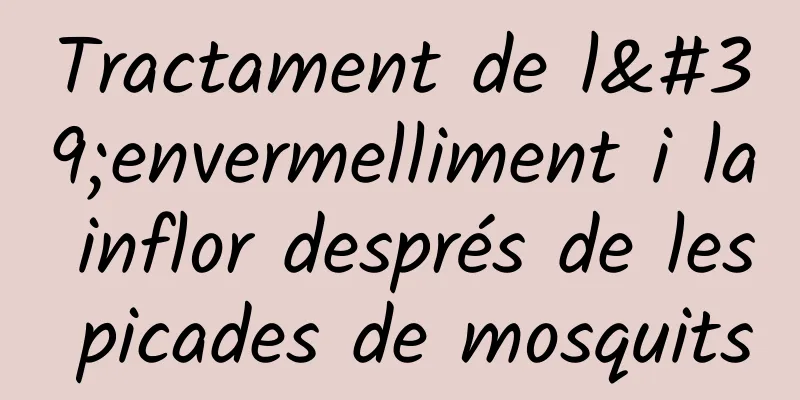 Tractament de l'envermelliment i la inflor després de les picades de mosquits