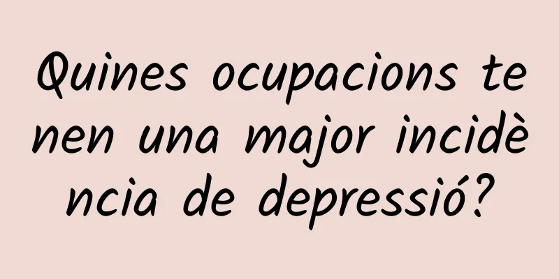 Quines ocupacions tenen una major incidència de depressió?