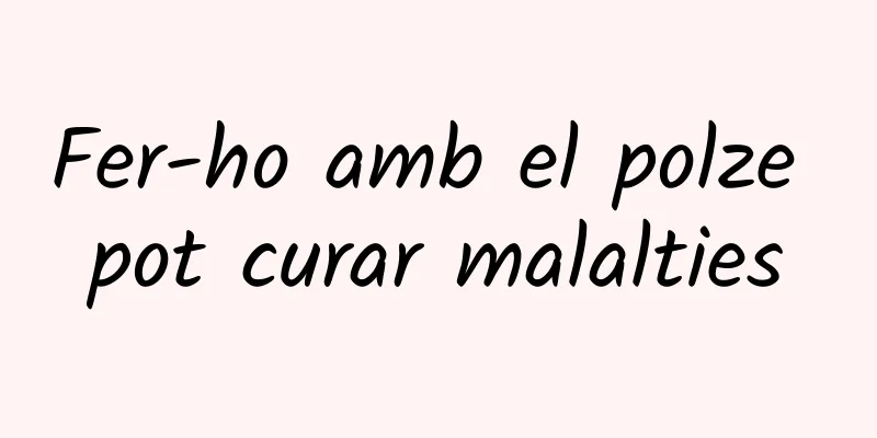 Fer-ho amb el polze pot curar malalties