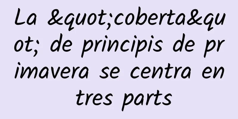 La "coberta" de principis de primavera se centra en tres parts
