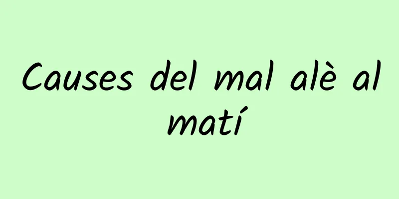 Causes del mal alè al matí