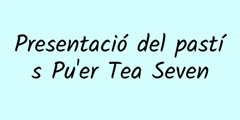 Presentació del pastís Pu'er Tea Seven
