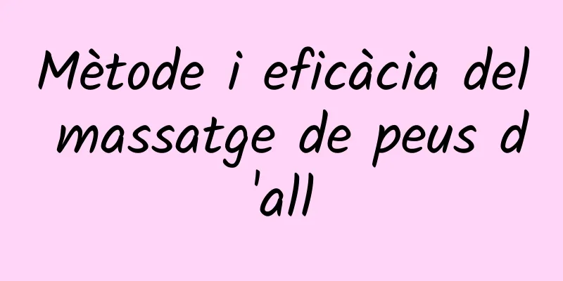 Mètode i eficàcia del massatge de peus d'all