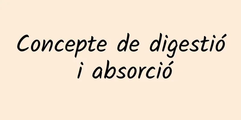 Concepte de digestió i absorció