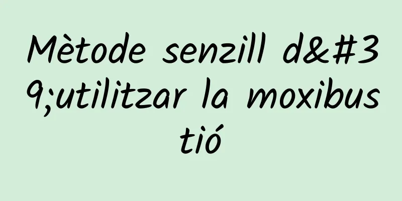 Mètode senzill d'utilitzar la moxibustió