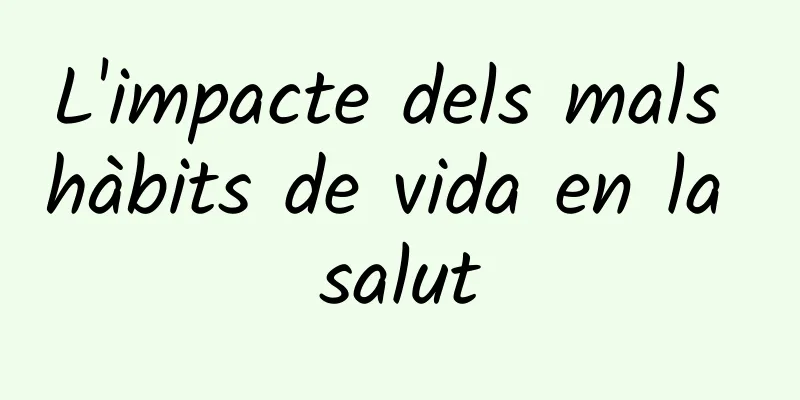 L'impacte dels mals hàbits de vida en la salut