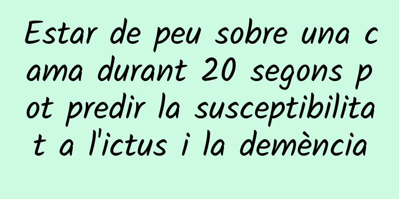 Estar de peu sobre una cama durant 20 segons pot predir la susceptibilitat a l'ictus i la demència