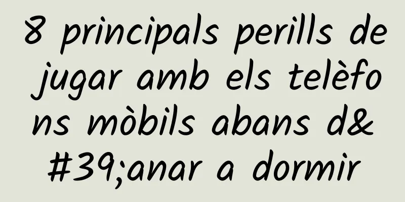 8 principals perills de jugar amb els telèfons mòbils abans d'anar a dormir