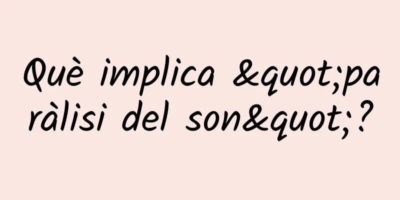 Què implica "paràlisi del son"?