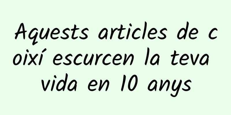 Aquests articles de coixí escurcen la teva vida en 10 anys