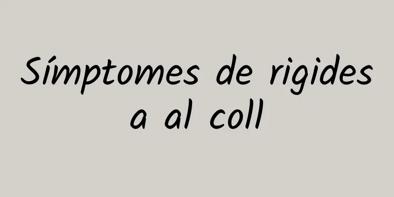 Símptomes de rigidesa al coll