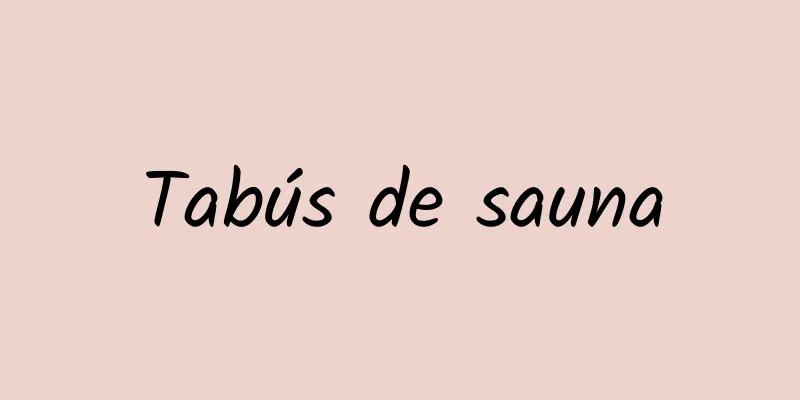 Tabús de sauna