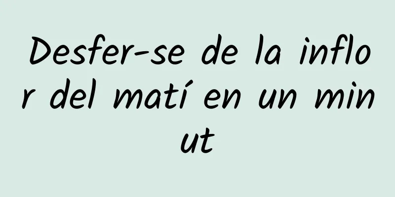 Desfer-se de la inflor del matí en un minut