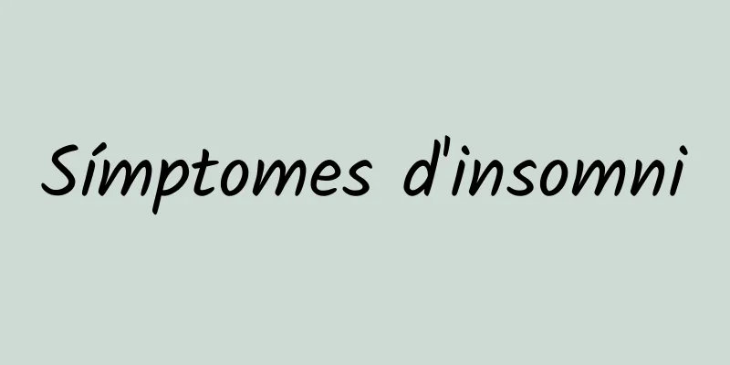 Símptomes d'insomni