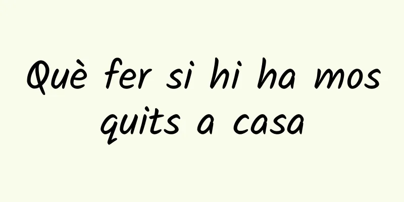 Què fer si hi ha mosquits a casa