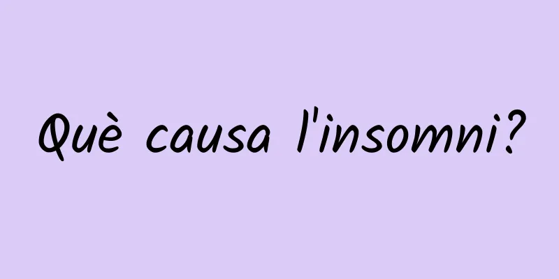 Què causa l'insomni?