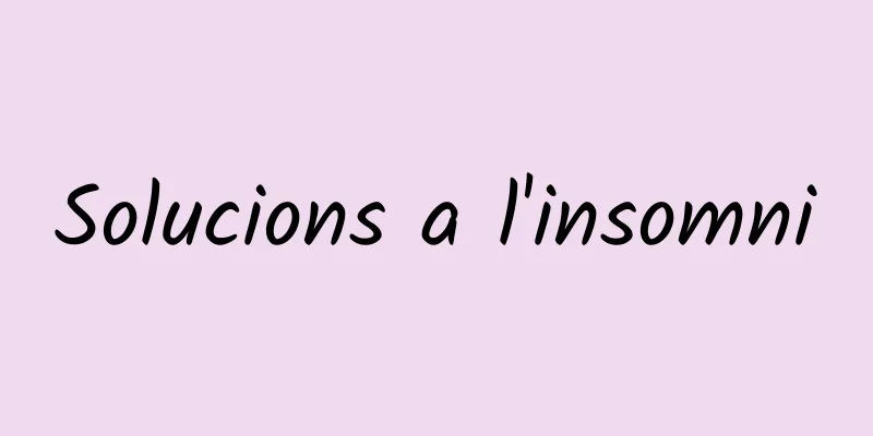 Solucions a l'insomni