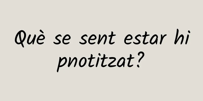 Què se sent estar hipnotitzat?