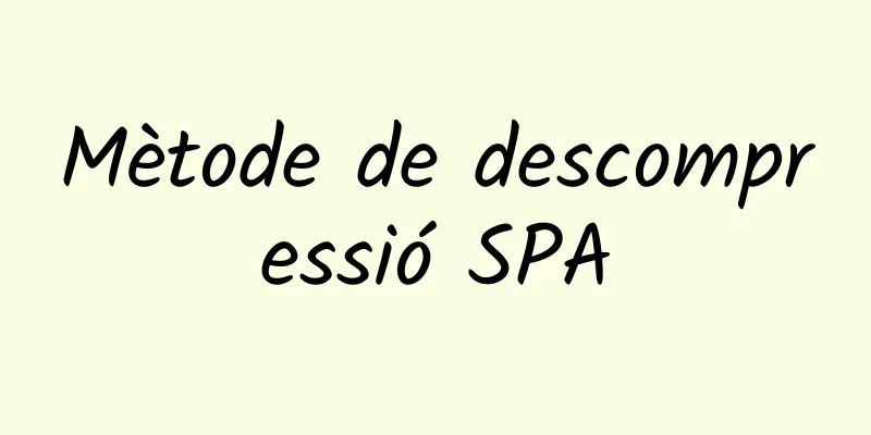 Mètode de descompressió SPA
