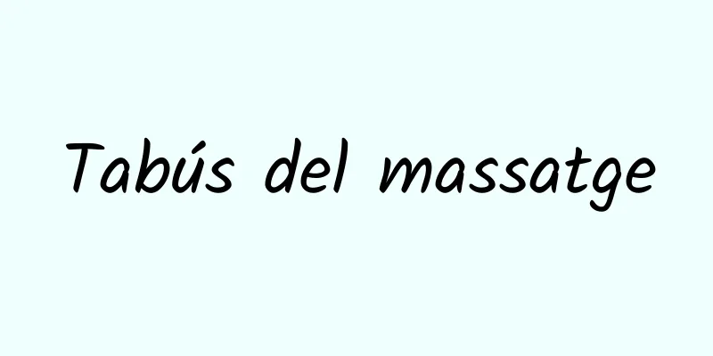 Tabús del massatge