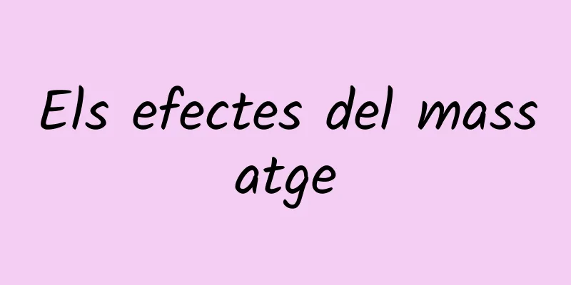 Els efectes del massatge