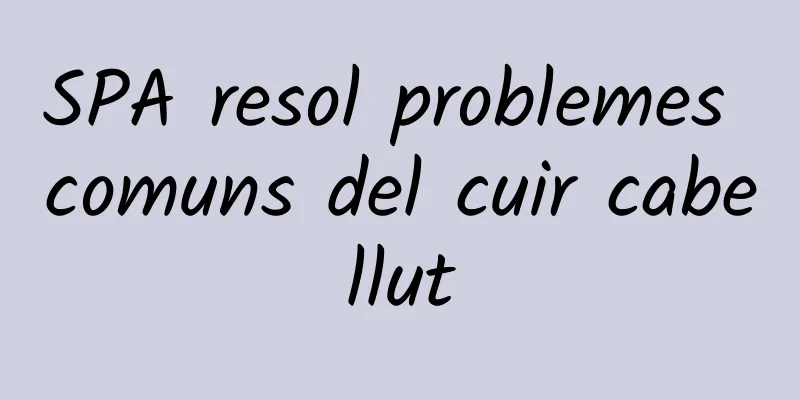 SPA resol problemes comuns del cuir cabellut
