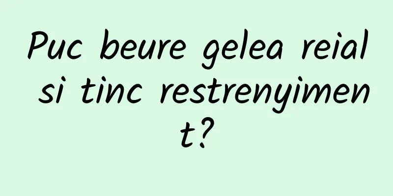 Puc beure gelea reial si tinc restrenyiment?