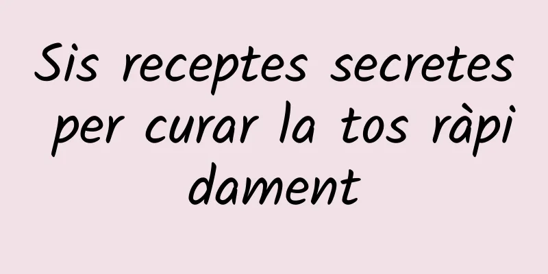 Sis receptes secretes per curar la tos ràpidament