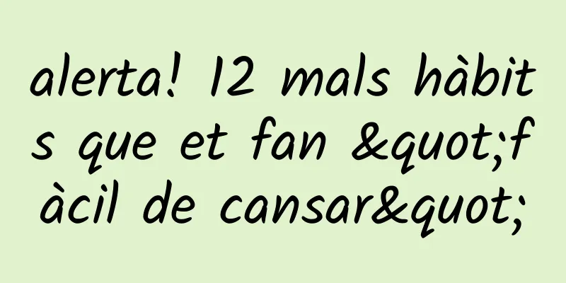 alerta! 12 mals hàbits que et fan "fàcil de cansar"