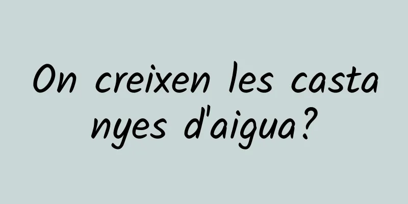 On creixen les castanyes d'aigua?