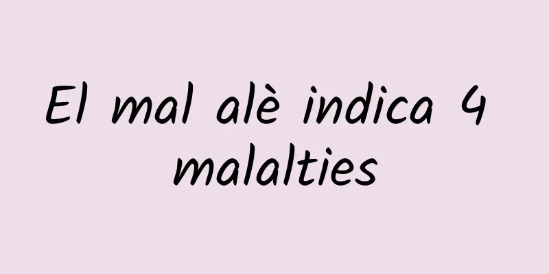 El mal alè indica 4 malalties