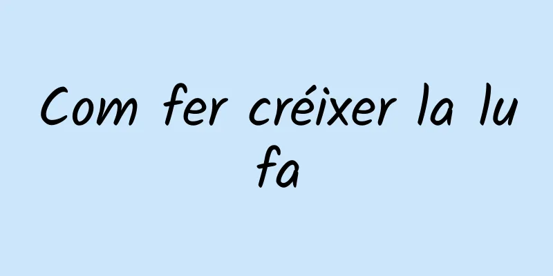 Com fer créixer la lufa