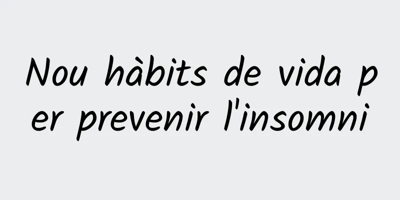 Nou hàbits de vida per prevenir l'insomni