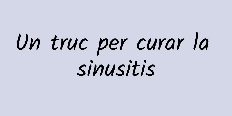 Un truc per curar la sinusitis