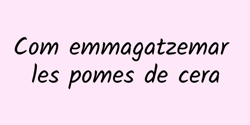 Com emmagatzemar les pomes de cera