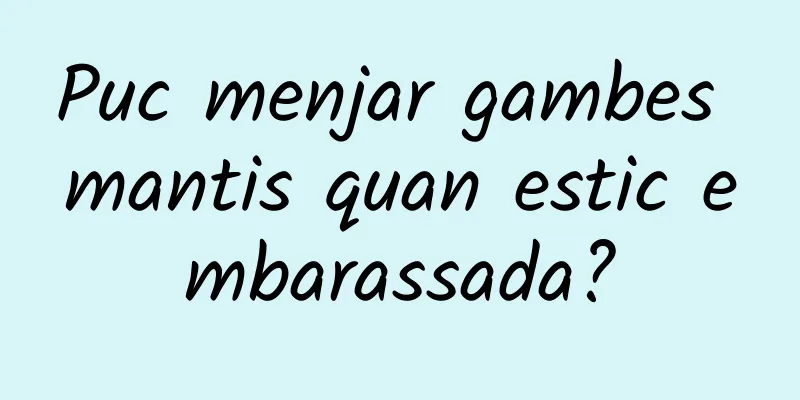 Puc menjar gambes mantis quan estic embarassada?