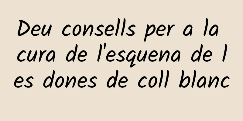 Deu consells per a la cura de l'esquena de les dones de coll blanc