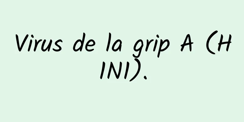 Virus de la grip A (H1N1).