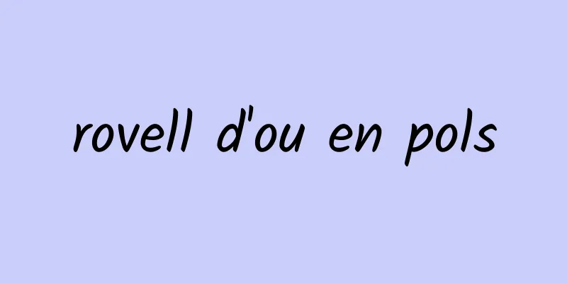 rovell d'ou en pols