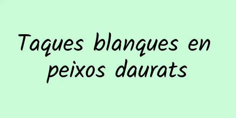 Taques blanques en peixos daurats