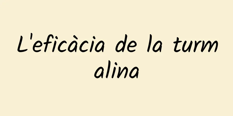L'eficàcia de la turmalina