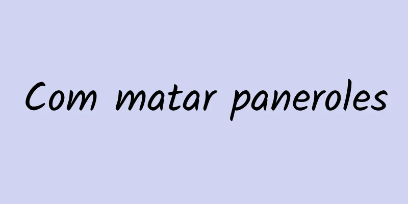 Com matar paneroles