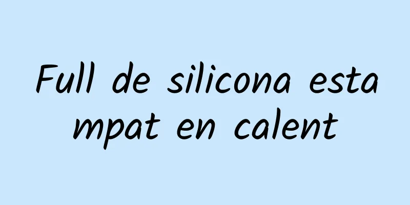 Full de silicona estampat en calent