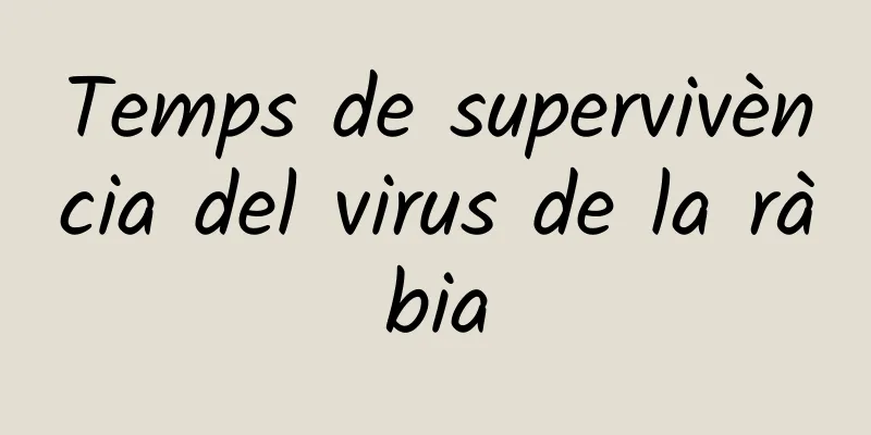 Temps de supervivència del virus de la ràbia
