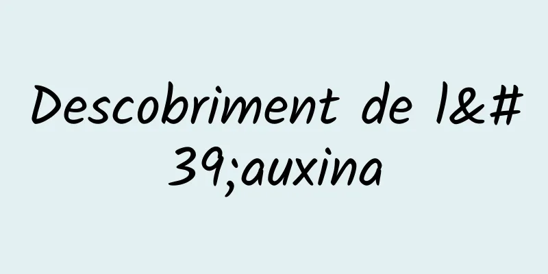 Descobriment de l'auxina