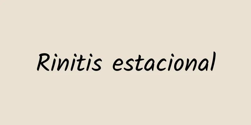 Rinitis estacional